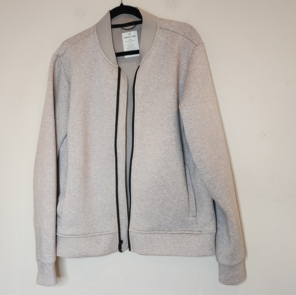 Tommy John The Go Anywear Collection Zip up jacket. Heathered grey and blue. L. - Picture 11 of 16